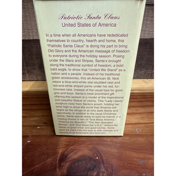 Vintage International Santa Claus Collection Patriotic American Santa In Box - Picture 7 of 7